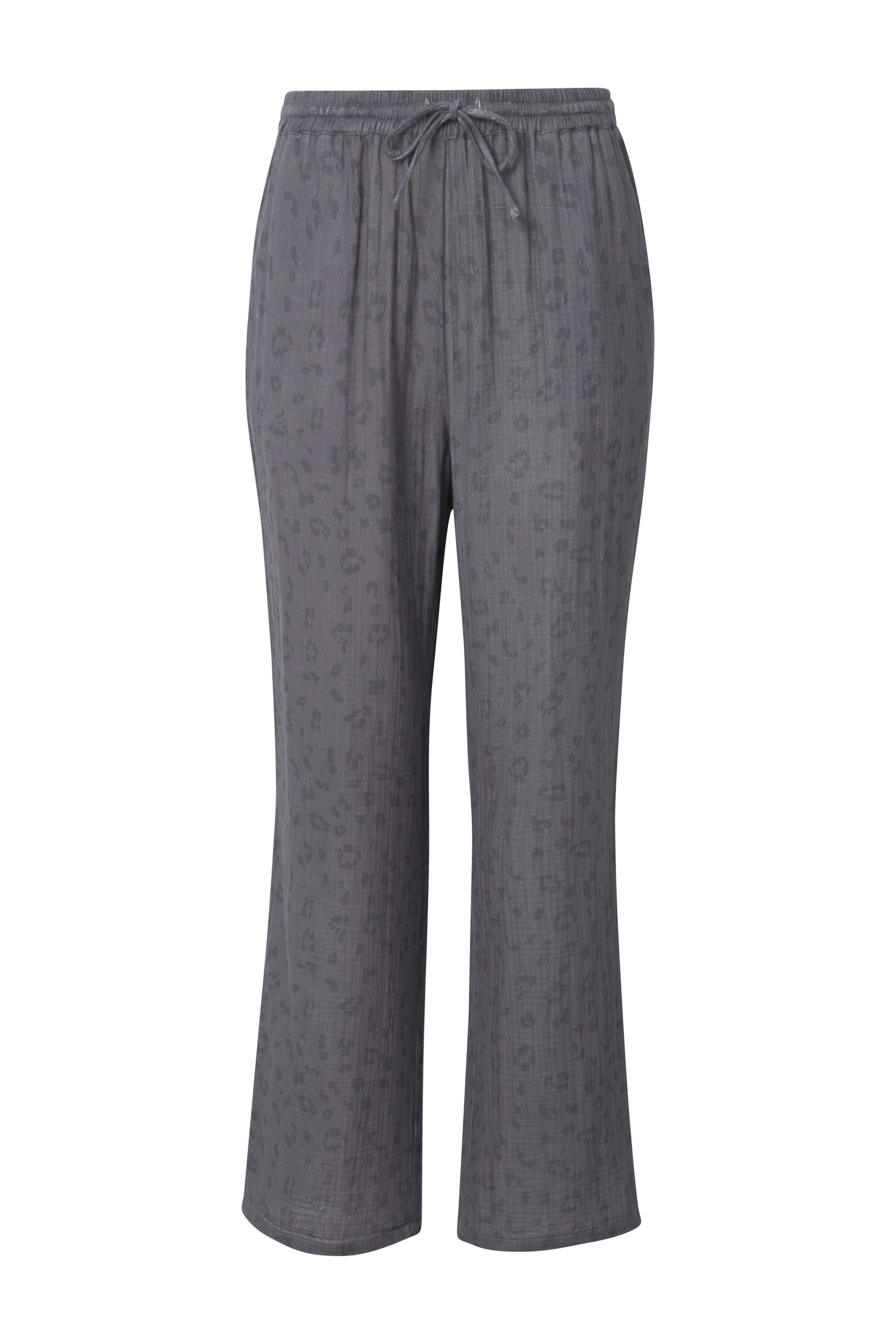 Ulla Popken Loosefit Broek in Grijs: voorkant