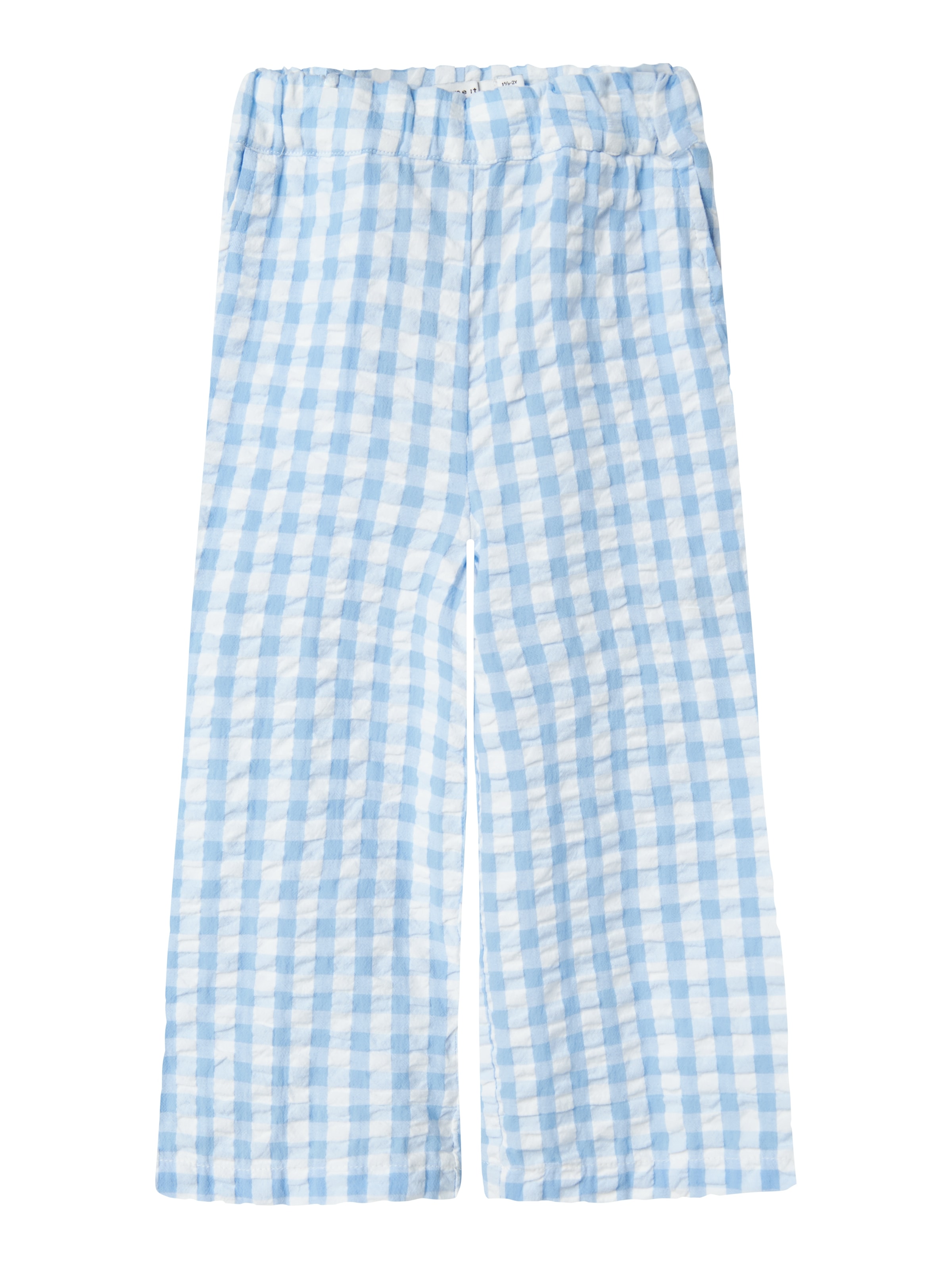 balta NAME IT Plačios klešnės Kelnės 'NMFFISINA': priekis