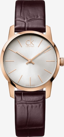 Calvin Klein Analog Watch 'K2G23620' in Brown: front