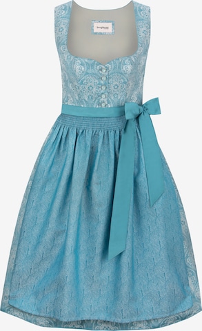 STOCKERPOINT Dirndl 'Rajana' in Blau: Vorderseite