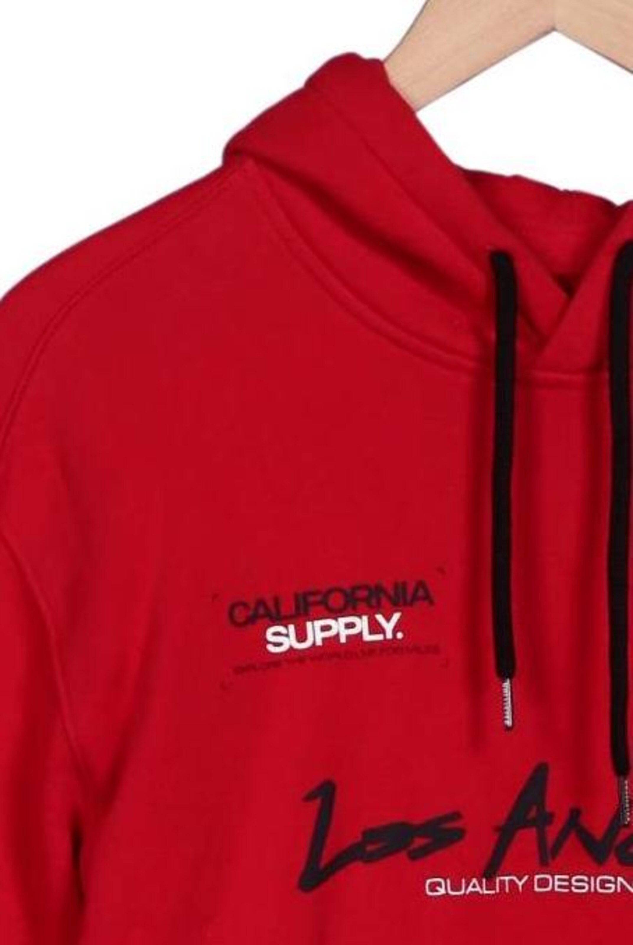 HOLLISTER Sweatshirt & Zip-Up Hoodie in M in Red