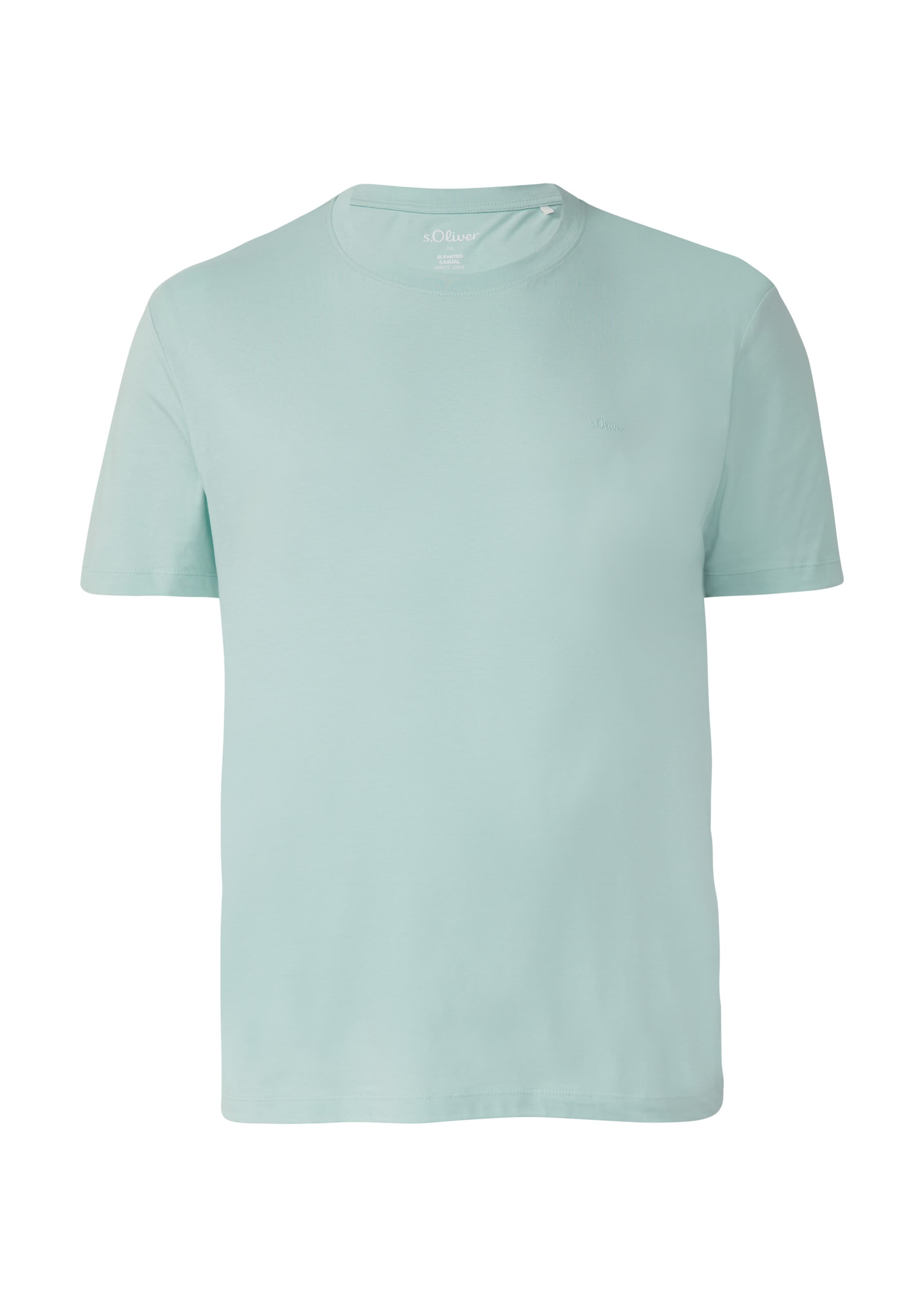 s.Oliver Men Big Sizes T-Shirt in Grün: Vorderseite