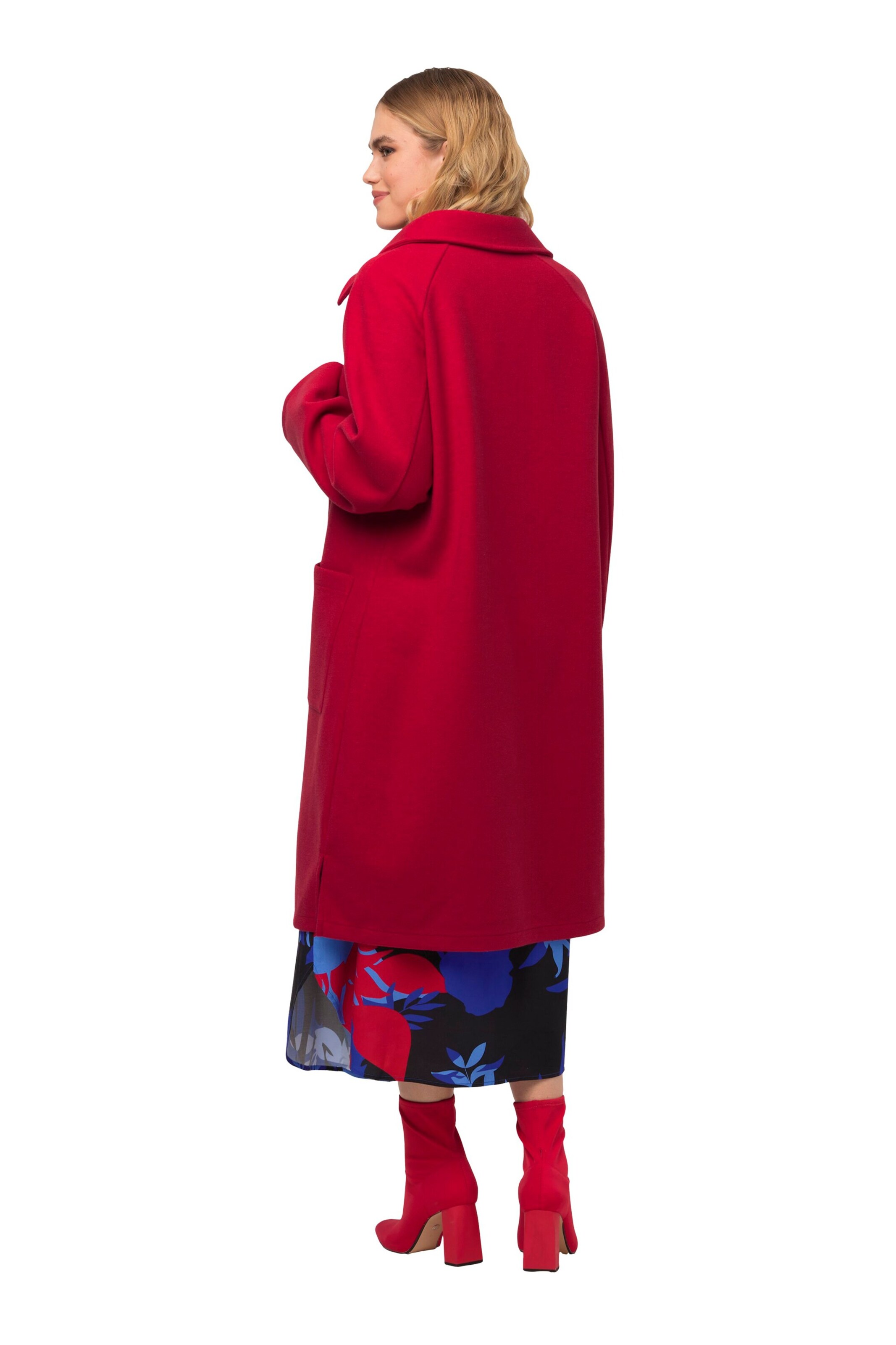 Ulla Popken Sweatvest in Rood