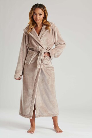 Loungeable Bademantel lang in Beige