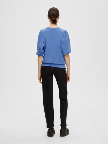 Sweat-shirt 'Tenny' SELECTED FEMME en bleu