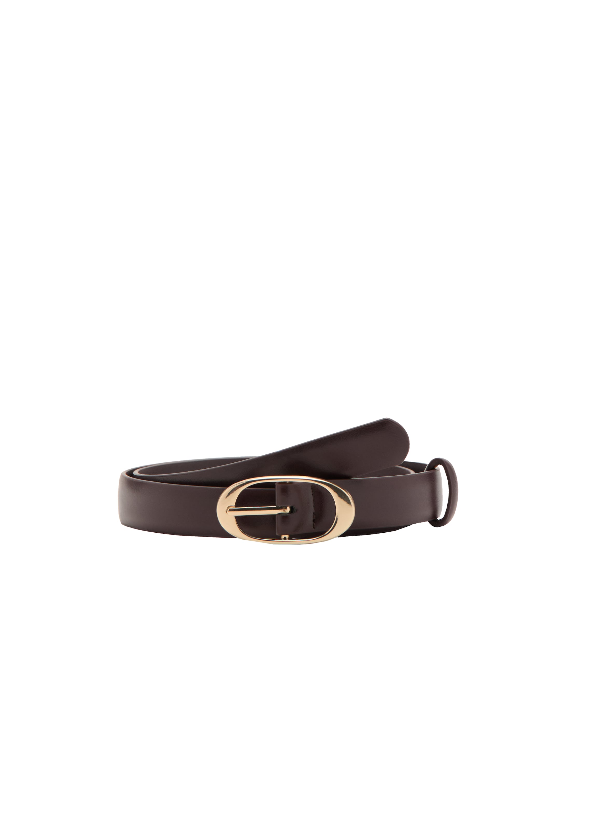 Ceinture 'MASS3' MANGO en marron : devant
