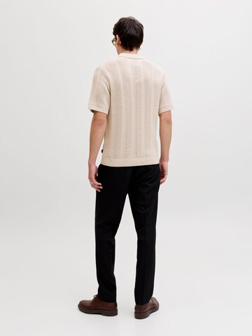 JACK & JONES Regular Fit Poloshirt in Beige