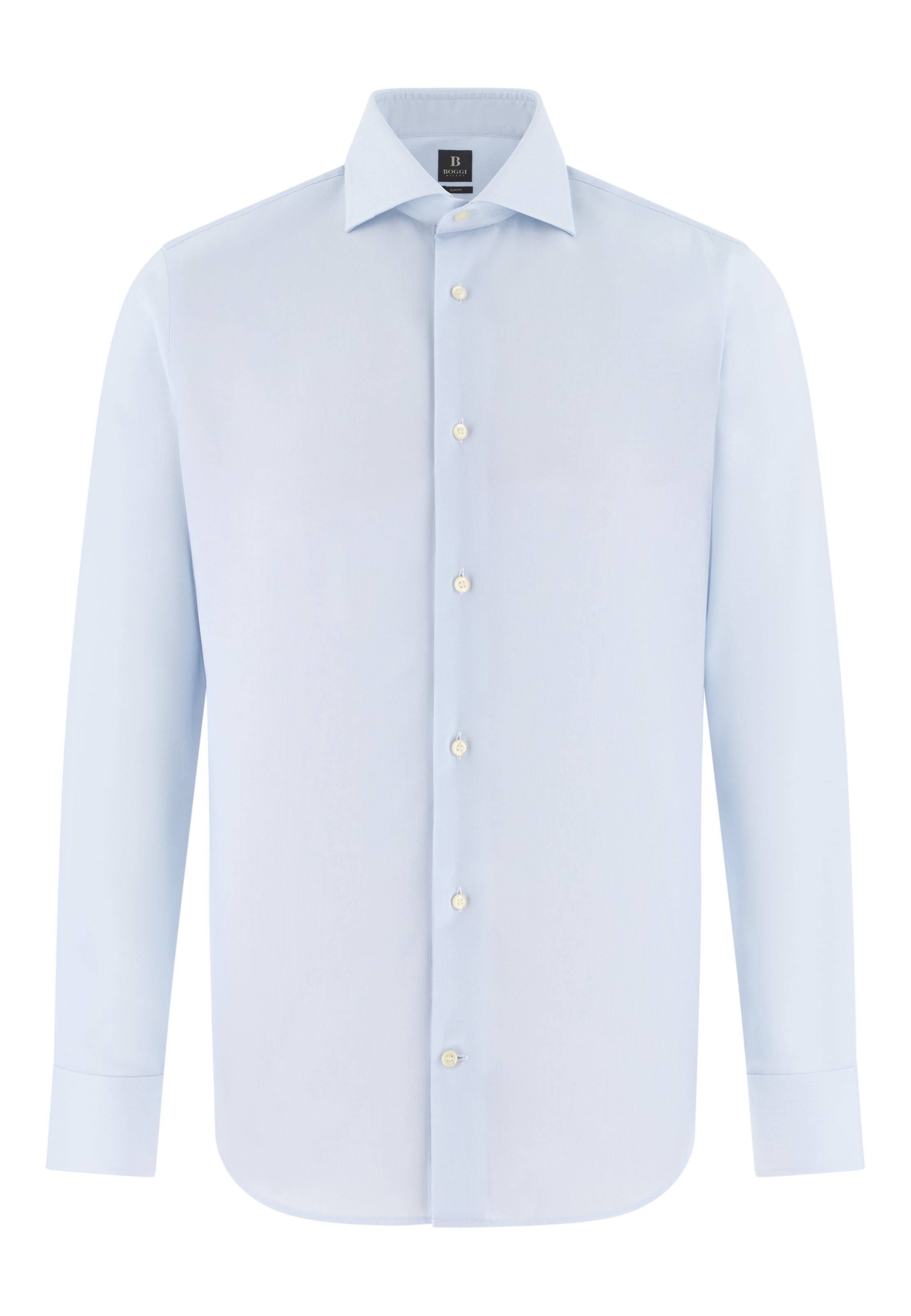 Coupe regular Chemise Boggi Milano en bleu : devant