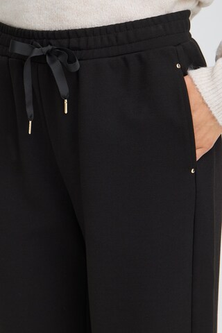 Fransa - Pierna ancha Pantalón 'PRIYA' en negro