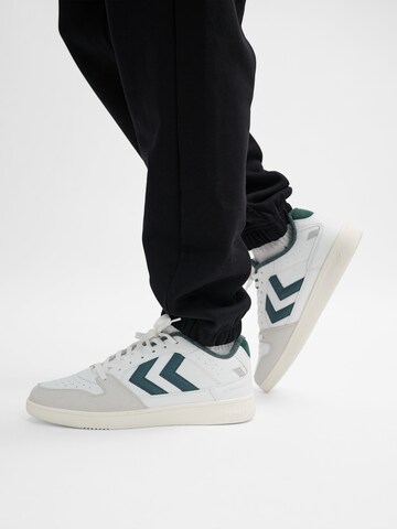 Hummel Platform trainers in White: front