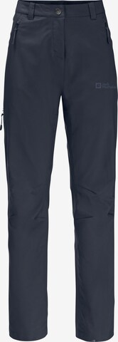 JACK WOLFSKIN Regular Outdoorbroek in Blauw: voorkant