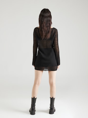 WEEKDAY Knitted dress 'Molly' in Black