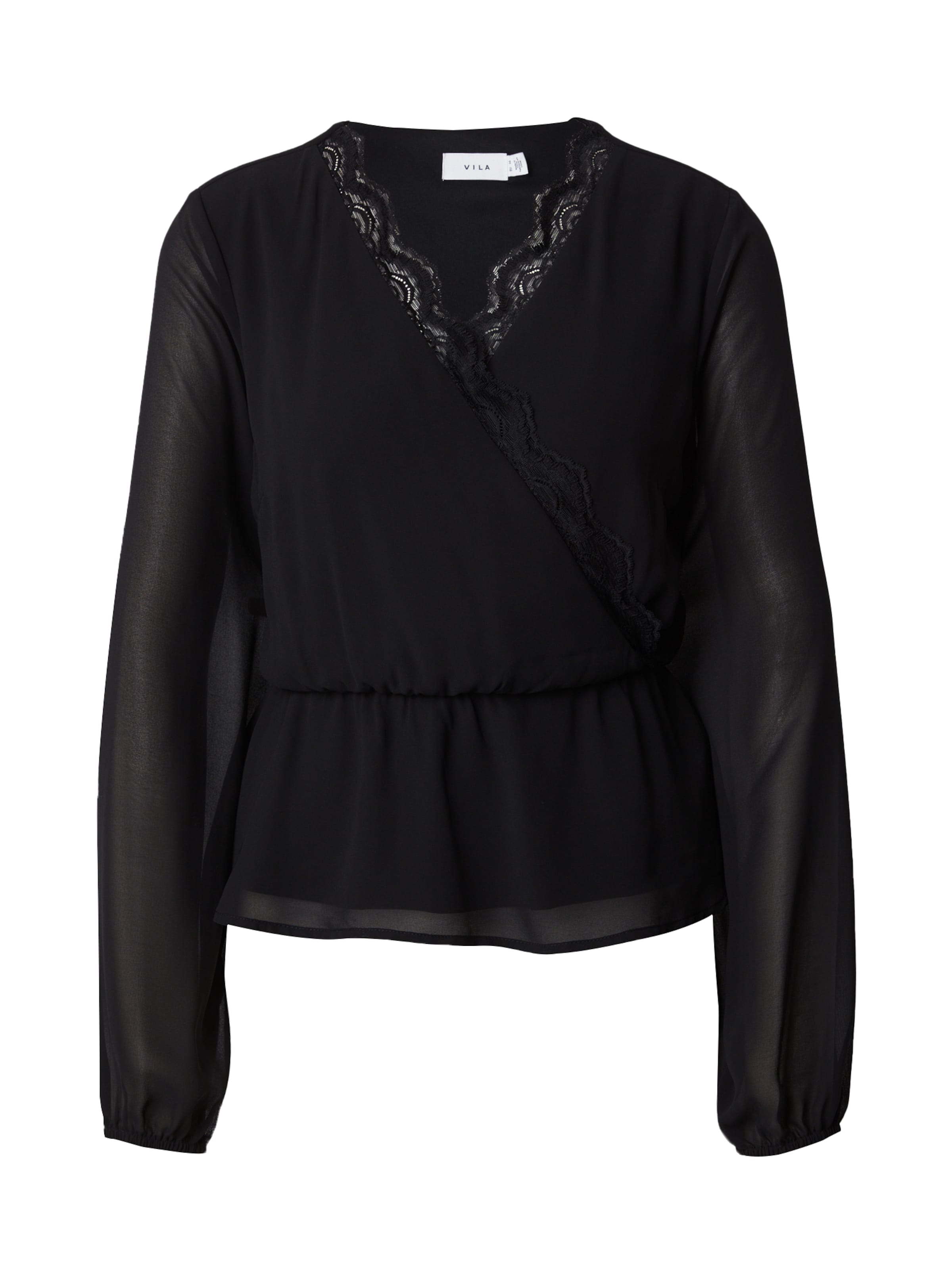 VILA Μπλούζα 'SINNA' σε μαύρο: μπροστά