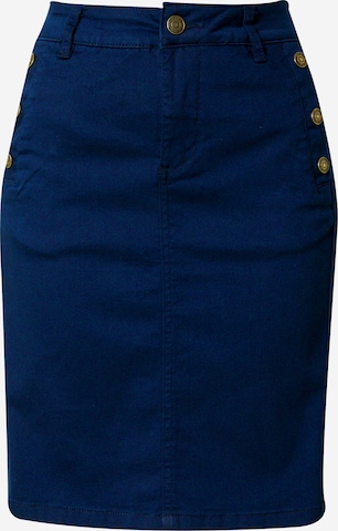 Fransa Rok 'LOMAX' in Blauw: voorkant