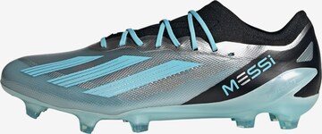 ADIDAS PERFORMANCE Soccer Cleats 'X Crazyfast Messi' in Silver: front
