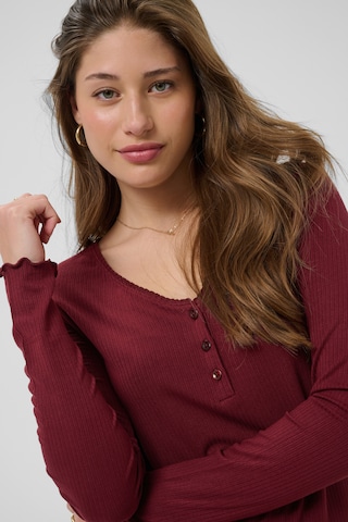 Cream Shirt 'Ribba' in Rot