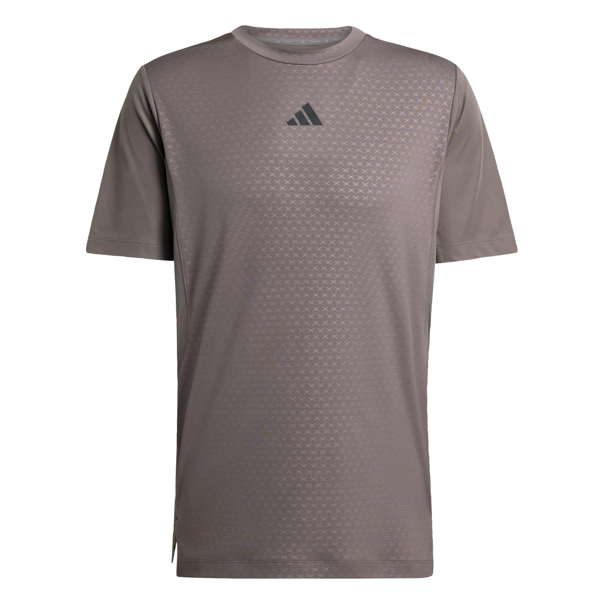 Tricou funcțional 'D4T POWER' de la ADIDAS PERFORMANCE pe gri: față