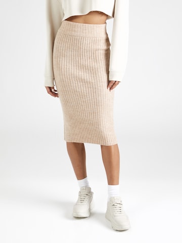 ABOUT YOU Rok 'Lisann' in Beige: voorkant