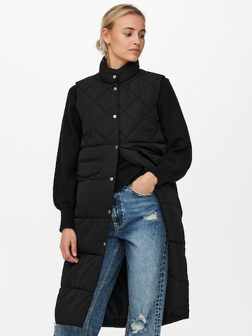 Gilet 'Stacy' ONLY en noir : devant