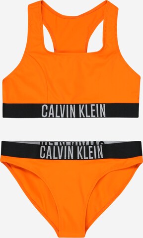 Bikini Calvin Klein Swimwear en orange : devant