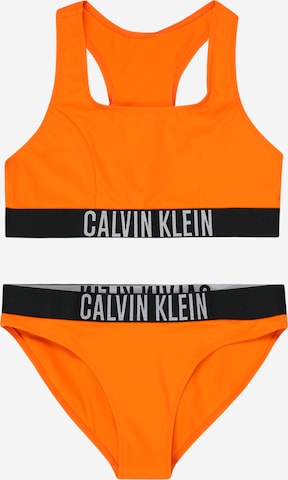 Bustieră Costum de baie două piese de la Calvin Klein Swimwear pe portocaliu: față