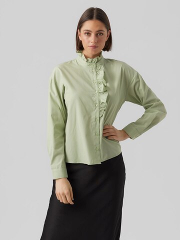 Chemisier VERO MODA en vert : devant