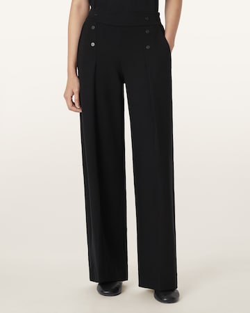 AllSaints Свободный крой Брюки со складками в Черный: спереди