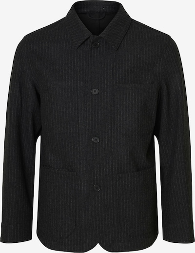 SELECTED Pikkutakki 'SLHLANDON' värissä tummanharmaa / valkoinen, Tuotenäkymä