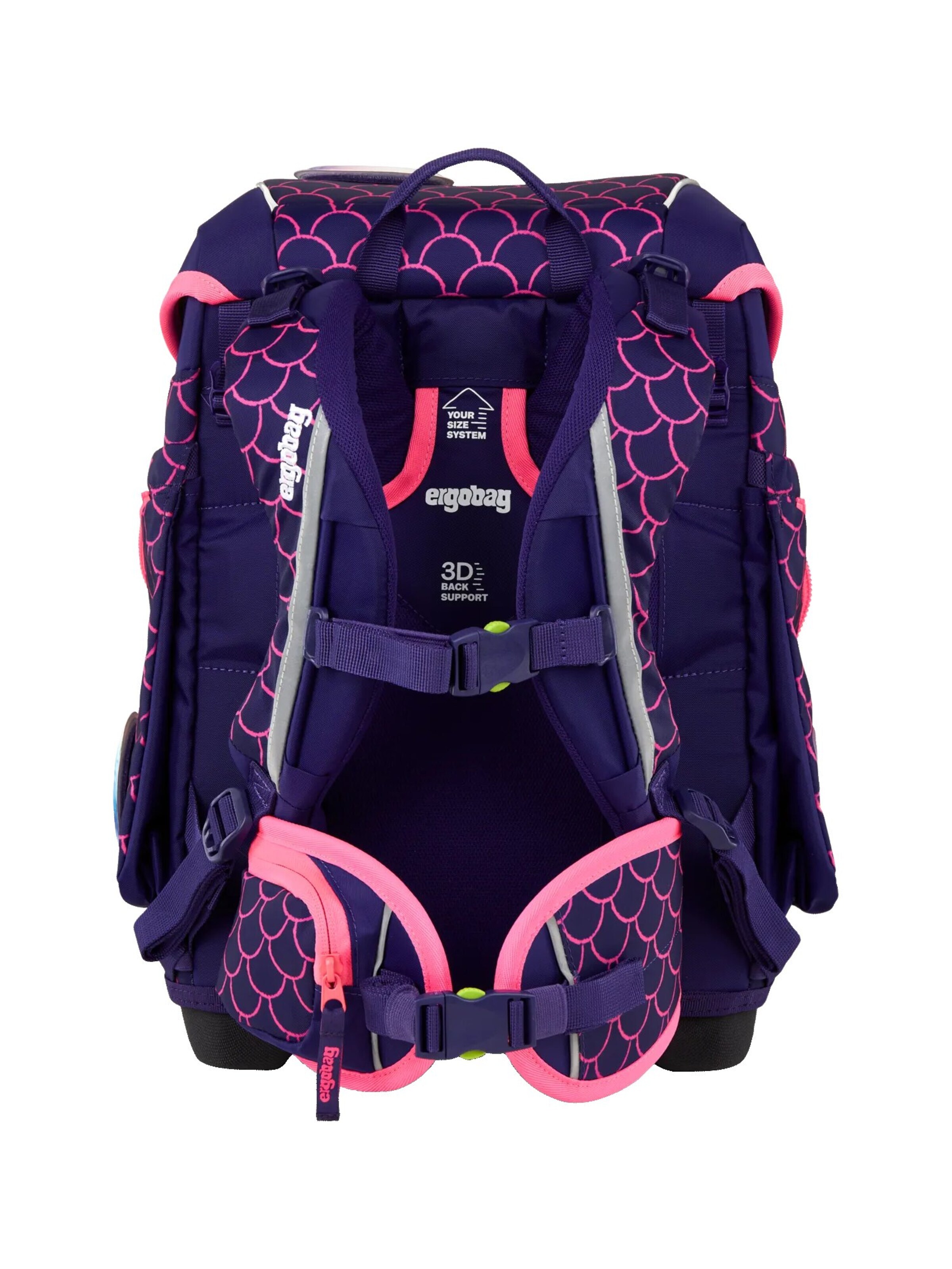 ergobag Backpack 'Schulranzen-Set cubo Set' in Purple