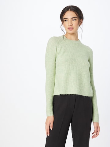 PIECES Sweater 'Ellen' in Green: front