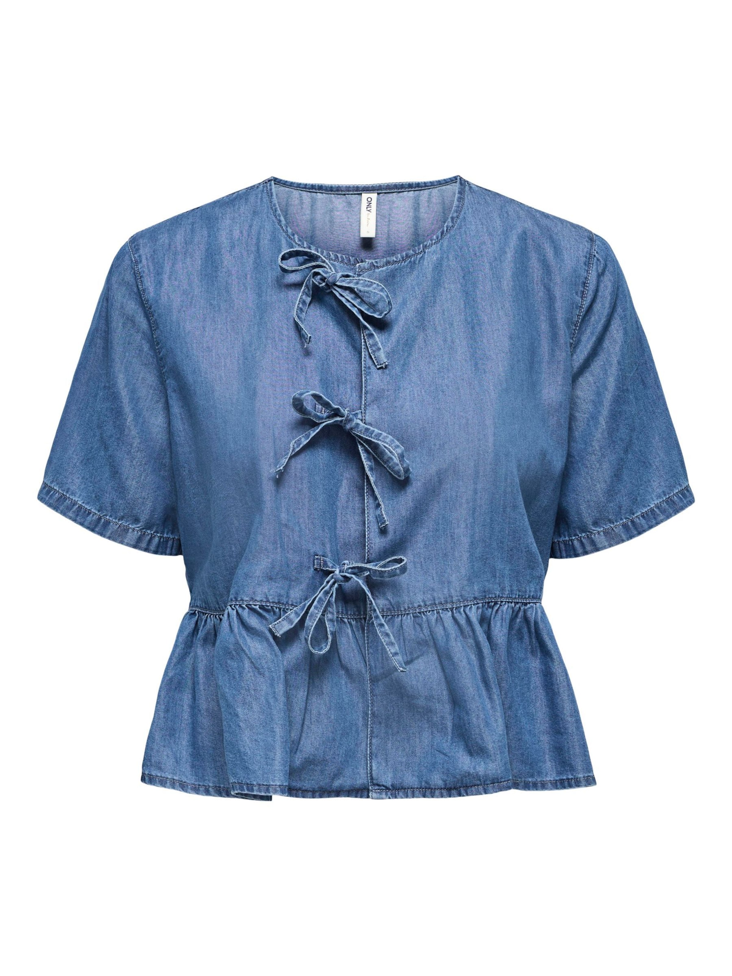 ONLY Bluse 'ONLBea' in Blau: Vorderseite