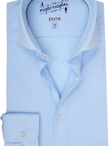 PURE Slim fit Button Up Shirt in Blue