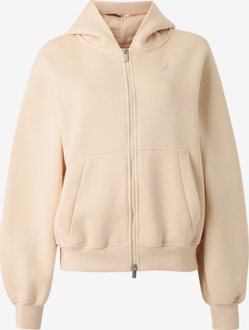 Jordan Ζακέτα φούτερ 'Brooklyn Fleece' σε μπεζ: μπροστά