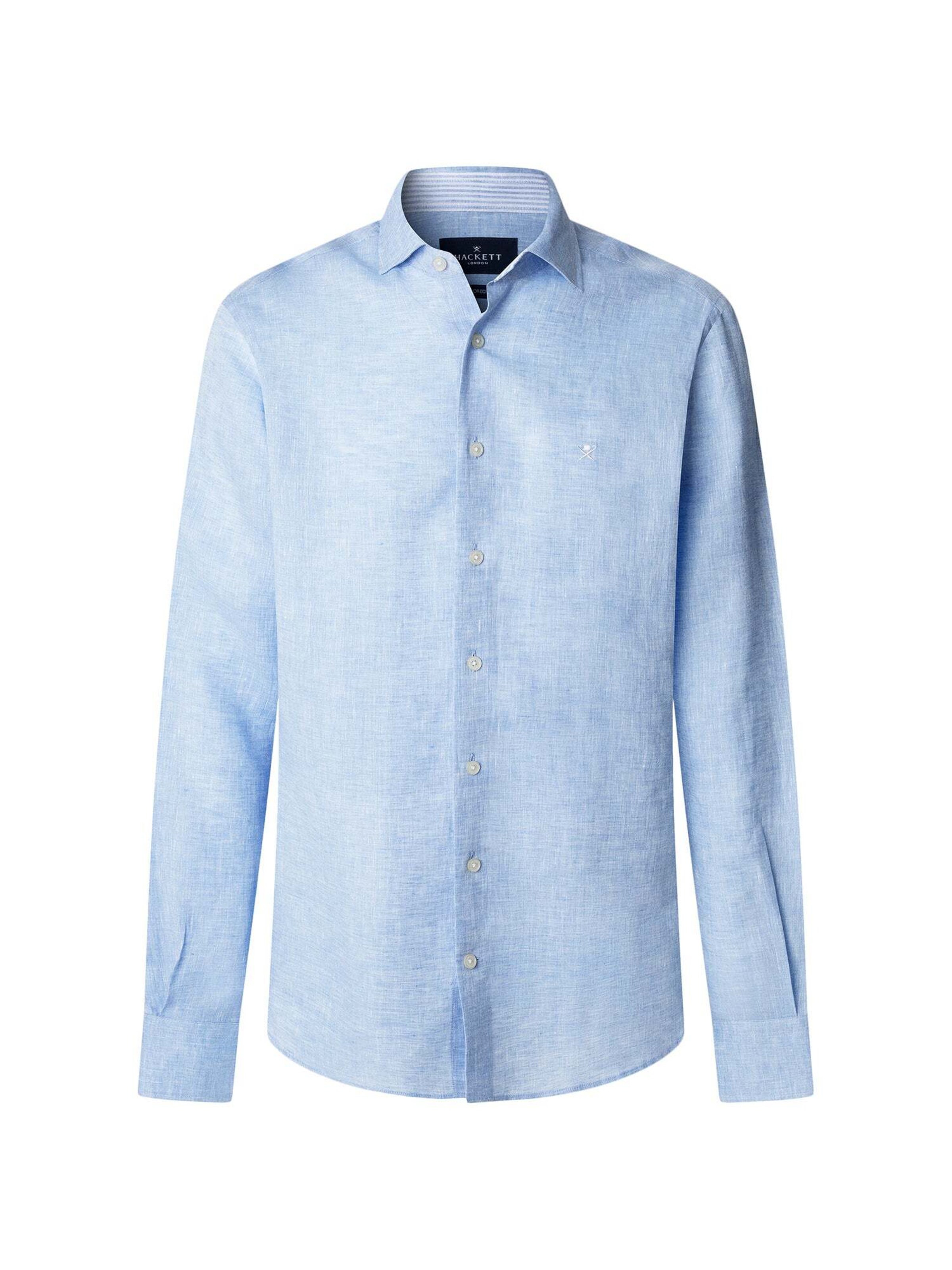 Hackett London Regular Fit Hemd in Blau: Vorderseite