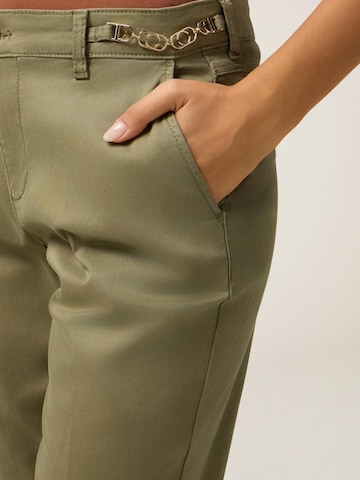 Regular Pantalon oltre en vert