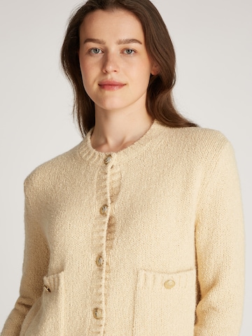 TOMMY HILFIGER Strickjacke in Beige