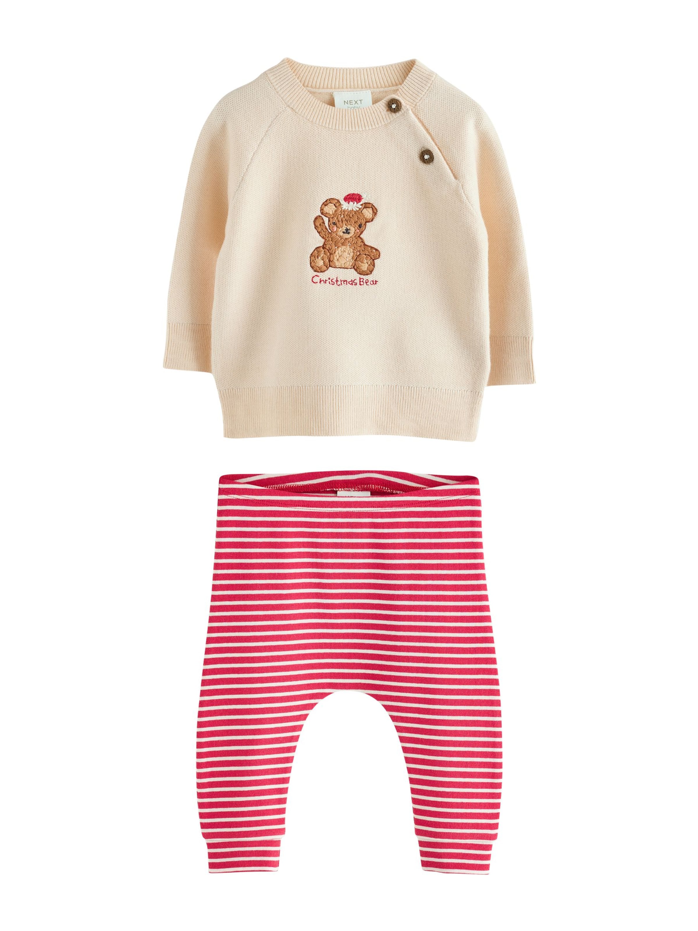 Next - Conjunto en beige: frente