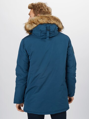 Superdry Regular fit Winter Parka 'Everest' in Blue