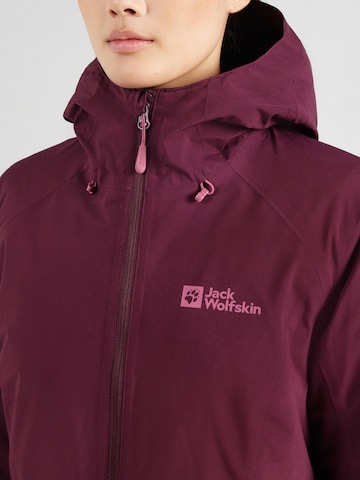 Veste outdoor 'HEIDELSTEIN' JACK WOLFSKIN en rouge