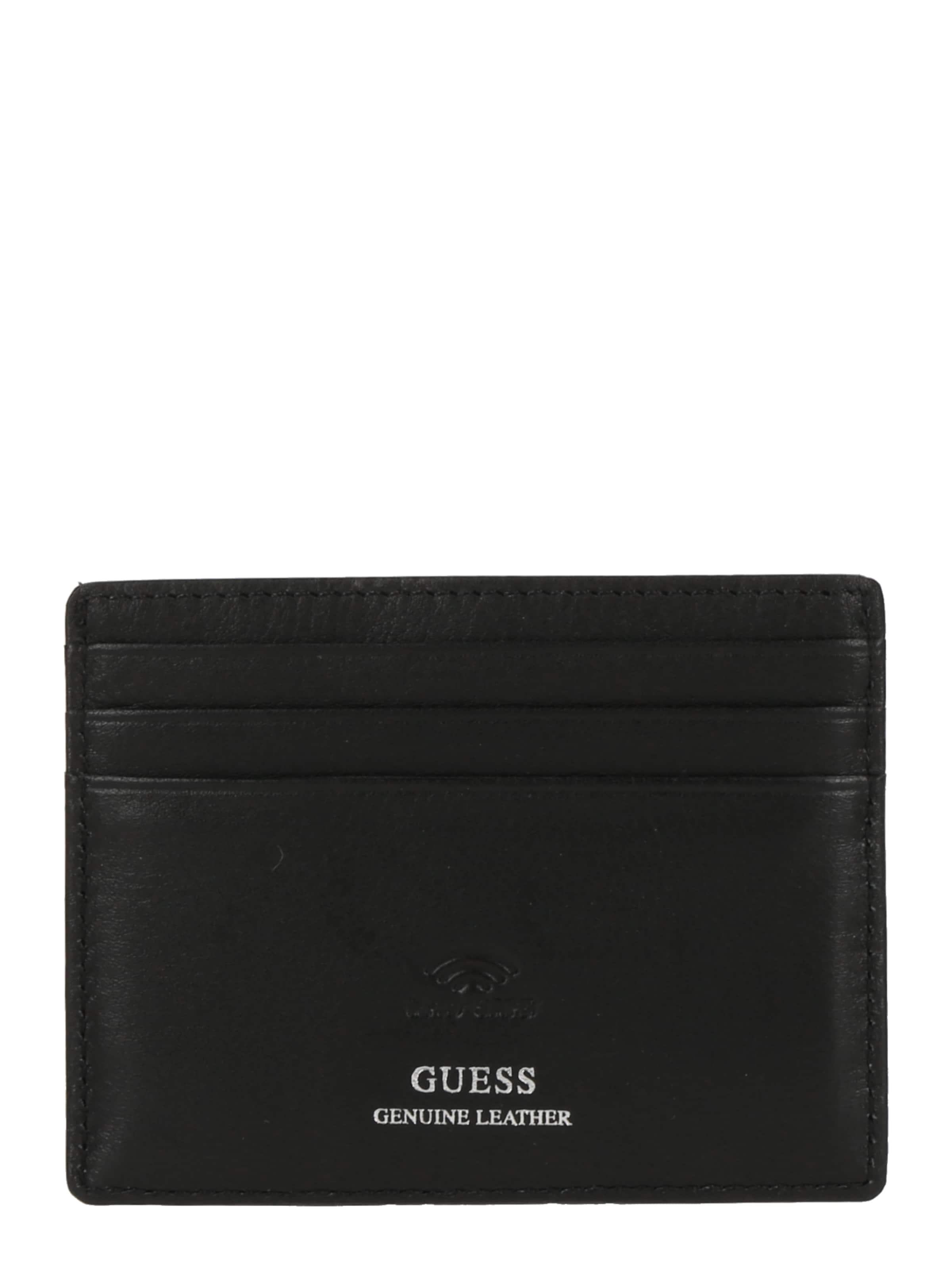 GUESS Kartenetui 'BOSTON' in Schwarz