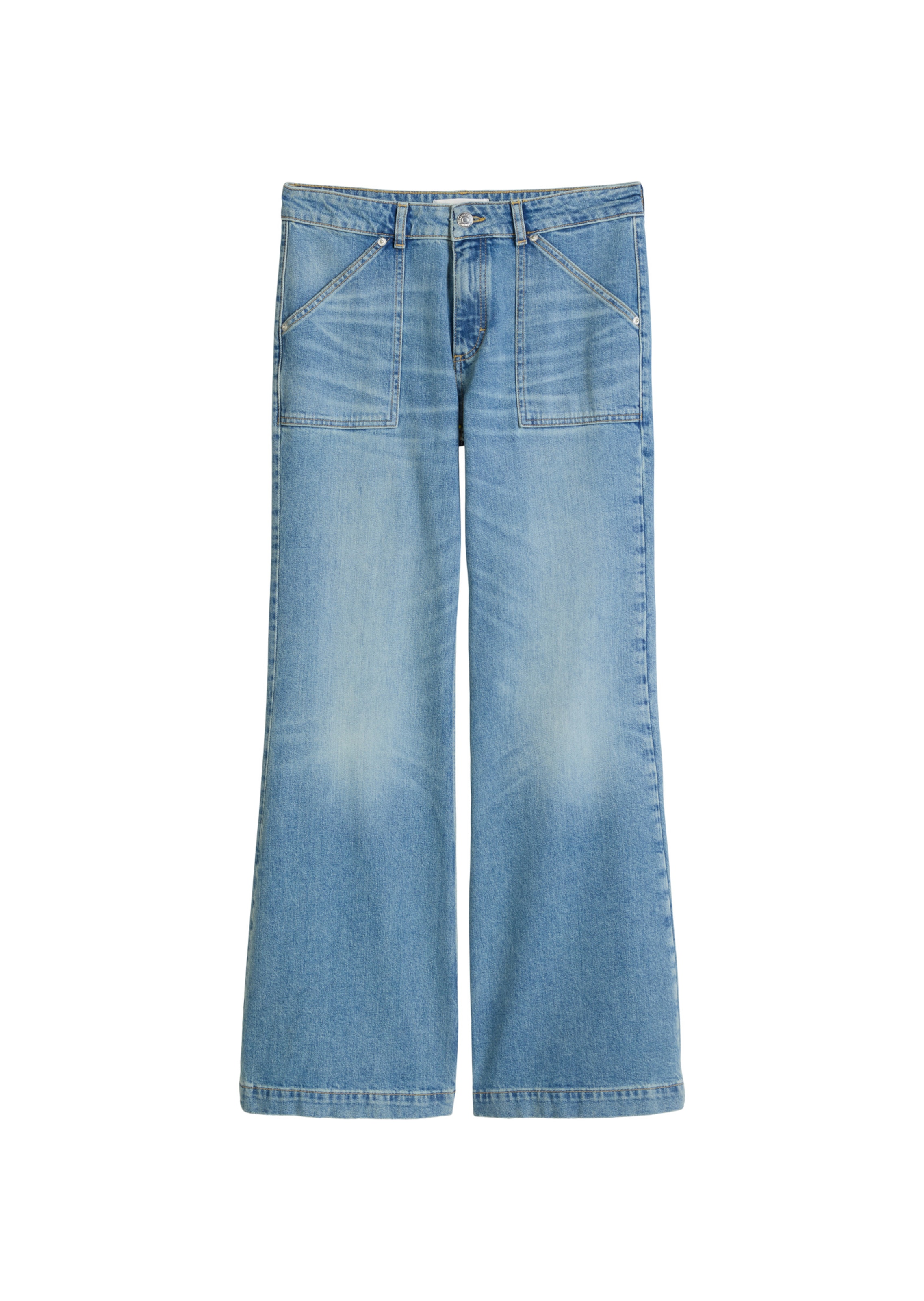 Marc O'Polo Flared Jeans 'Caya ' in Blauw: voorkant