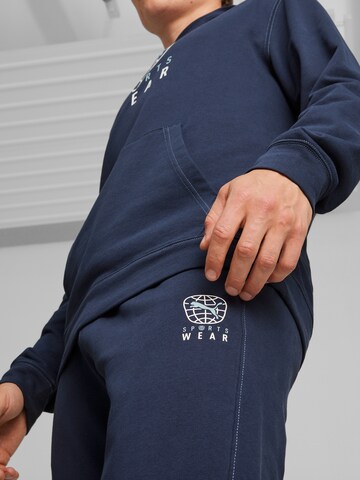 PUMA Zúžený Sportovní kalhoty 'BETTER SPORTSWEAR' – modrá