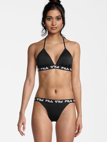 FILA Triangen Sportbikini 'SPLIT' i svart: framsida