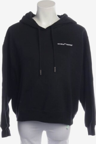 Off-White Sweatshirt & Zip-Up Hoodie in L in Black: front