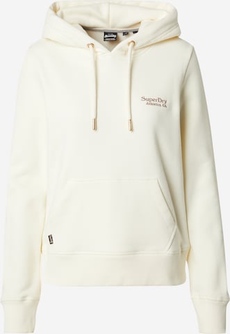 Superdry Sweatshirt 'Essential' i vit: framsida