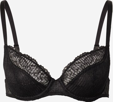 PASSIONATA T-shirt Bra 'SUN' in Black: front