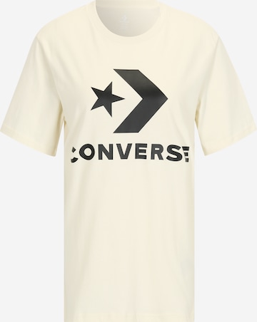 Tricou de la CONVERSE pe alb: față