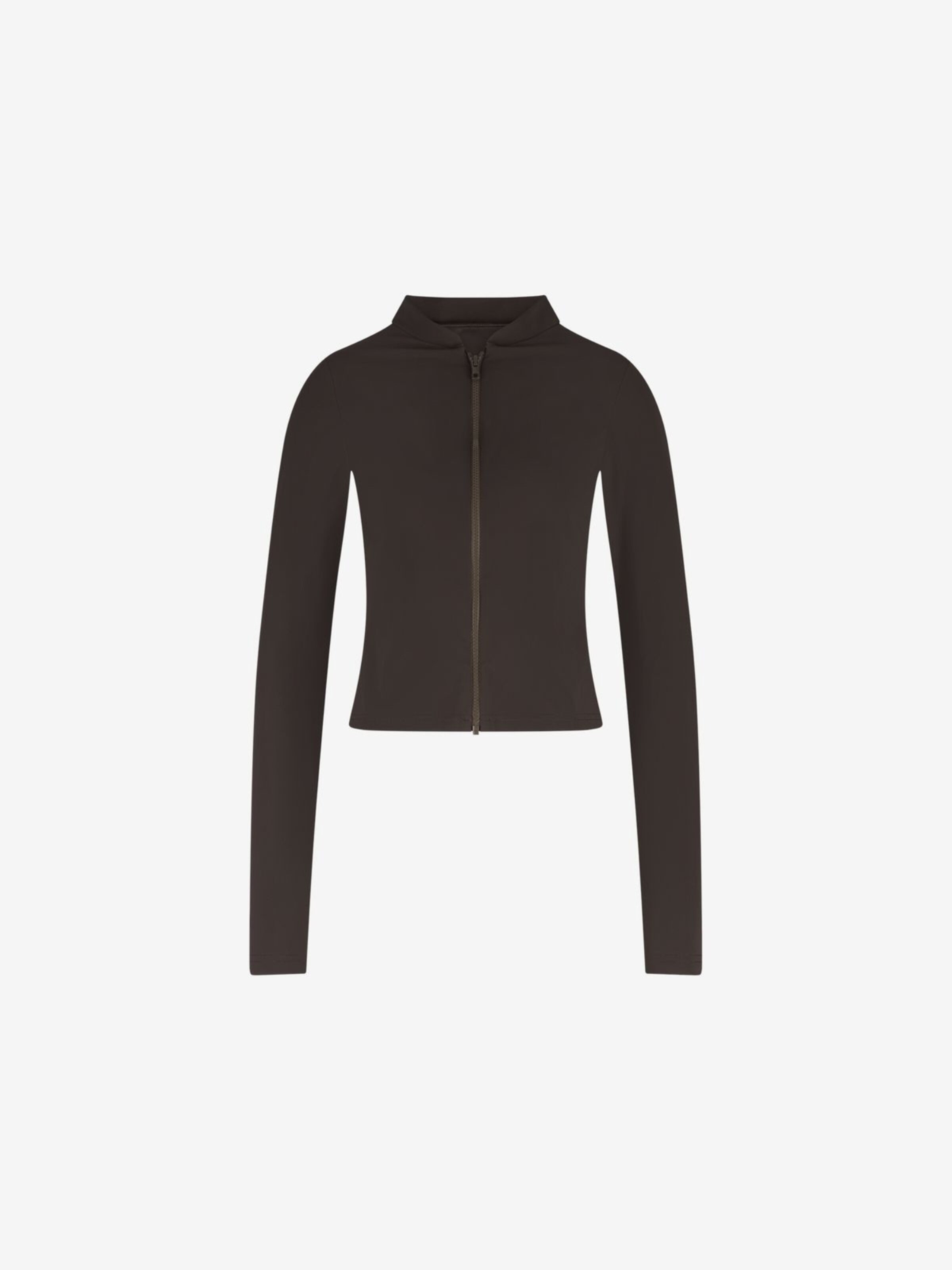 WALLIEN T-shirt Swimsuit 'Rash Guard' in Brown: front