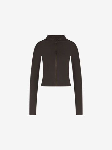 WALLIEN T-Shirt Badeanzug 'Rash Guard' in Braun: Vorderseite
