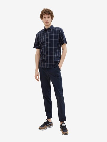 Coupe regular Chemise TOM TAILOR en bleu